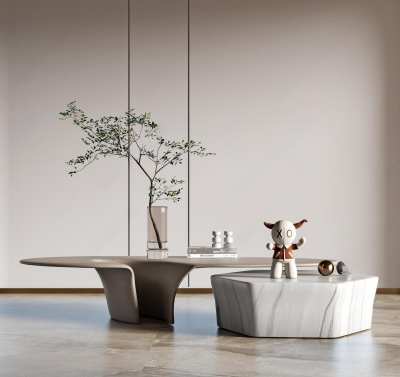 现代茶几3D模型下载